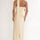 Merisalyn Strapless Scarf Maxi Dress Butter