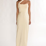 Merisalyn Strapless Scarf Maxi Dress Butter