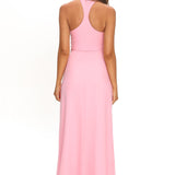 Cresida Keyhole Racerback Maxi Dress Pink