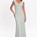 Sunshine Girl Crochet Maxi Dress Sage