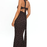 Honeydew Back Knot Maxi Dress Polka Dot Chocolate