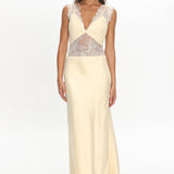 Alessa Lace Bodice Maxi Dress Butter
