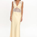Alessa Lace Bodice Maxi Dress Butter