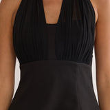 Meri Halterneck Top Black