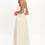 Karielle Asymmetric Drop Waist Maxi Dress Butter