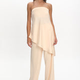 Danita Elastic Waist Pants Vanilla