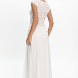 Korinna Lace Bodice Maxi Dress White
