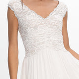 Korinna Lace Bodice Maxi Dress White