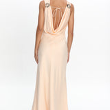 Effie Cowl Back Maxi Dress Cream