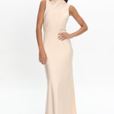 Effie Cowl Back Maxi Dress Cream