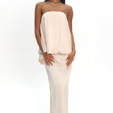 Kellaan Balloon Top Maxi Dress Oyster