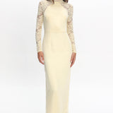 Lucha Lace Sleeve Maxi Dress Butter