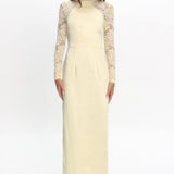 Lucha Lace Sleeve Maxi Dress Butter