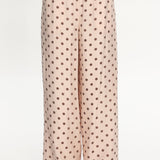 Anessa Straight Leg Pants Polka Dot Cream