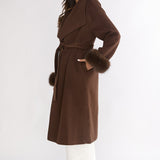 Zannora Faux Fur Coat Chocolate