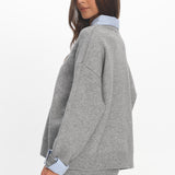Marvelle Knit Mini Skirt Grey