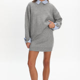 Marvelle Knit Mini Skirt Grey