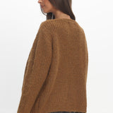 Jorie Knit Cardigan Brown