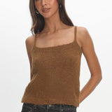 Jorie Knit Cami Top Brown