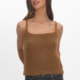 Jorie Knit Cami Top Brown