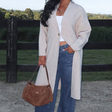 Last Light Longline Oversized Coat Oat