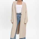 Last Light Longline Oversized Coat Oat