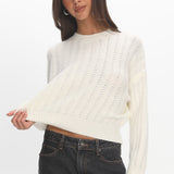 Cadence Knit Sweater Cream
