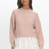 Cadence Knit Sweater Pink