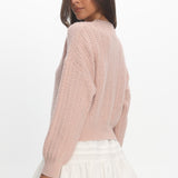 Cadence Knit Sweater Pink