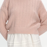 Cadence Knit Sweater Pink