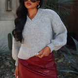 Samaya Chunky Knit Sweater Grey