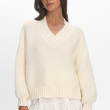 Samaya Chunky Knit Sweater Cream