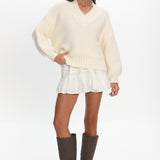 Samaya Chunky Knit Sweater Cream