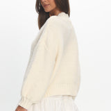 Samaya Chunky Knit Sweater Cream
