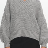 Samaya Chunky Knit Sweater Grey