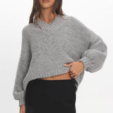 Samaya Chunky Knit Sweater Grey