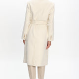 Luciana Waist Tie Trench Coat Oat