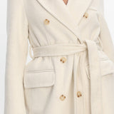 Luciana Waist Tie Trench Coat Oat