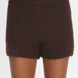 Jenae Knit Shorts Chocolate