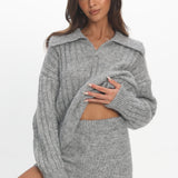 Jenae Knit Shorts Grey