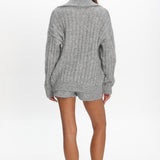 Jenae Oversized Drop Shoulder Sweater Grey
