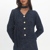 She's Good Knit Mini Skirt Navy