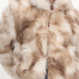 Moving On Faux Fur Coat Beige