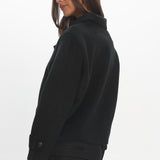 London Night Double-Breasted Coat Black