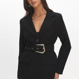Calira Belted Blazer Black
