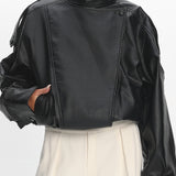 Bellarae High Neck Bomber Jacket Black