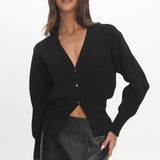 Nolana Buttoned Cardigan Black