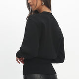 Nolana Buttoned Cardigan Black