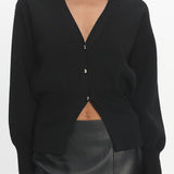 Nolana Buttoned Cardigan Black