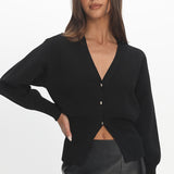 Nolana Buttoned Cardigan Black